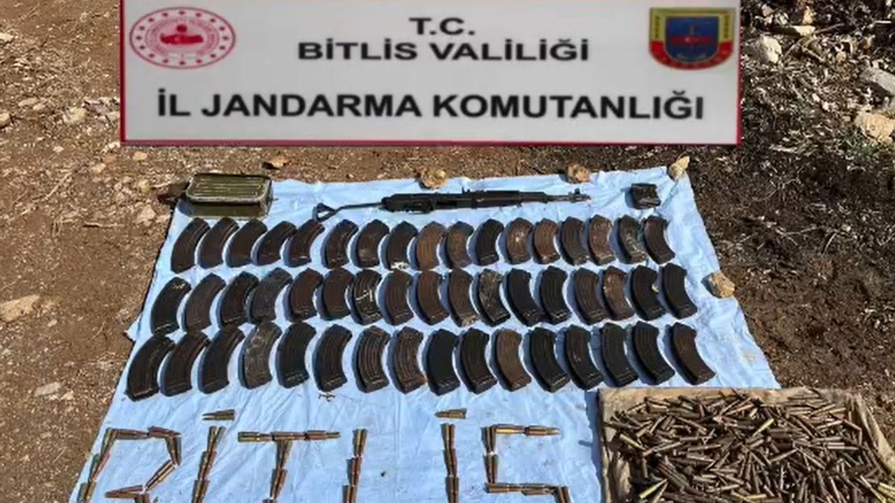 Bitlis'te Terör Operasyonu: Çok Sayıda Mühimmat Ele Geçirildi