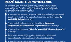 'Su Verimliliği Yönetmeliği' Resmi Gazete'de