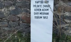 Elazığ'da Evinin Önünde Cansız Bedeni, Bahçe Duvarına Dayalı Mezar Taşı Bulundu!