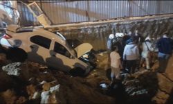 Arnavutköy'de Bekçiye Çarpan Otomobil Şantiyeye Uçtu: 2 Yaralı