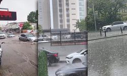 İstanbul'da Sağanak ve Dolu Yağışı: Yollar Göle Döndü