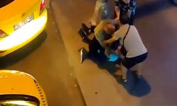 Taksicilerin Müşteri Alma Kavgası Kamerada