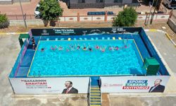 Kırsaldaki Çocuklara Portatif Yüzme Havuzu