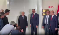 Bahçeli ve MİT Başkanı İbrahim Kalın Meclis'te Görüşüyor