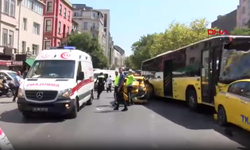 Beyoğlu'nda 9 Aracın Karıştığı Zincirleme Kaza; Yaralılar Var