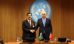 TBMM Başkanı Kurtulmuş, Pakistan Senatosu Başkanı Gilani ile Görüştü