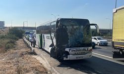 TEM'de Yolcu Otobüsü Kamyona Arkadan Çarptı; 1’i Ağır, 7 Yaralı