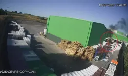 Balıkesir Gönen'de 2 İşçinin Öldüğü Fabrika Yangını Güvenlik Kamerasında