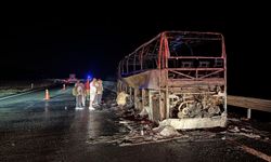 Ankara'da Yolcu Otobüsü Yandı; 36 Yolcu Tahliye Edildi