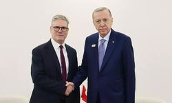 Cumhurbaşkanı Erdoğan, Birleşik Krallık Başbakanı Starmer'ı resmi törenle karşıladı