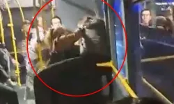 Otobüste, kadınların ‘yer kavgası’ kamerada