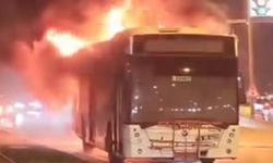 İzmir’de belediye otobüsünde yangın