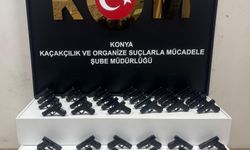 Konya’da yüzlerce tüfek ve tabanca ile silah parçaları ele geçirildi