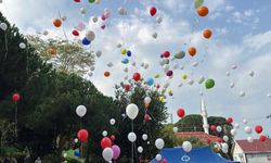 Lösemiyi yenen Mirza için yüzlece balon uçuruldu