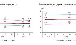 TÜİK: İşsizlik oranı 3'üncü çeyrekte sabit kaldı