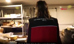 Antalya’da tarihi geçmiş gıdaların piyasaya sürülmek üzere etiketinin değiştirildiği depoya baskın