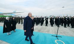 Cumhurbaşkanı Erdoğan, Özbekistan Cumhurbaşkanı Mirziyoyev'i resmi törenle karşıladı