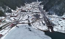 Uzungöl'de horonlu kış festivali coşkusu