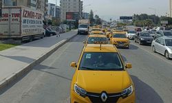 Öldürülen taksicinin meslektaşlarından konvoylu tepki
