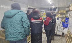 Rize’de bir depoda mevzuata ve tüketime aykırı 9 ton 750 kilo gıdaya el konuldu