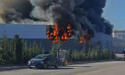 Ankara'da boya fabrikasında yangın