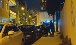 Pendik'te asker eğlencesinde iki grup arasında çıkan kavga kamerada