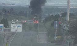 Tuzla TEM’de tur otobüsü alev alev yandı