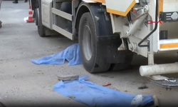 Çöp kamyonunun altında kalan yaya öldü