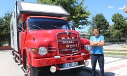 Çocukluk hayali 51 yıllık kamyonu satın alıp karavana çevirdi