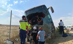Aksaray’da otobüs yoldan çıktı; yaralılar var