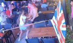 Marmaris'te restoranda İngiliz çiftin kavgası