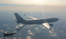  TSK'ya Ait F-16 Uçakları, Havada Böyle Yakıt İkmali Yaptı