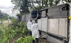 Kırklareli'de Yolcu Otobüsü Devrildi: 11 Yaralı!