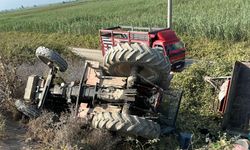 Mevsimlik İşçileri Taşıyan Traktör Devrildi; 1 Ölü, 4 Yaralı