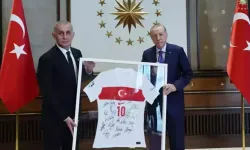 CB Erdoğan, TFF Başkanı Hacıosmanoğlu ve Heyetini Kabul Etti