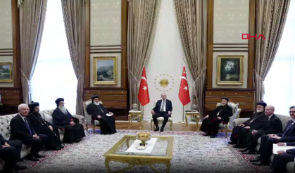 Cumhurbaşkanı Erdoğan, Dünya Süryani Ortodoks Kilisesi Ruhani Lideri ve beraberindeki heyeti kabul etti