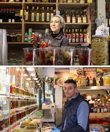 “Neşeli Günler” gerçek oldu: Boşanan çift karşı karşıya turşu dükkanı açtı