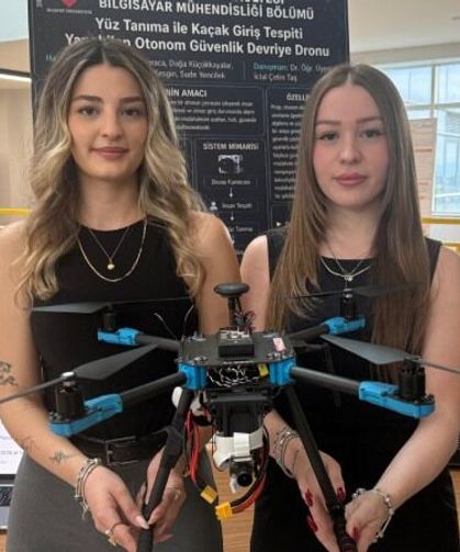 Başkent Üniversitesi öğrencilerinden, yüz tanıma özellikli devriye dronu