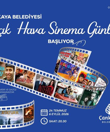 Çankaya'da  Açık Hava Sinema Günleri Başlıyor
