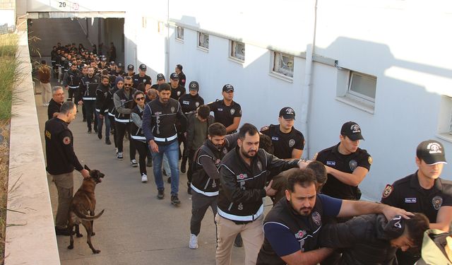 'Bayğaralar' Suç Örgütüne Yönelik Operasyonda 106 Şüpheli Adliyede