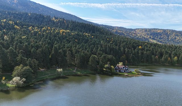 Gölcük Tabiat Parkı'nda eşsiz manzara