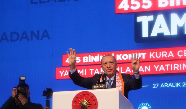 Cumhurbaşkanı Erdoğan: Sözlerimizi tutmanın bahtiyarlığıyla aziz milletimizin karşısındayız