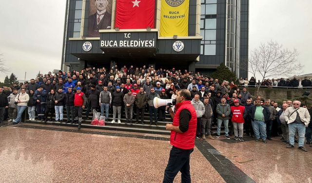 Buca Belediyesi'nde işçiler yeniden iş bıraktı