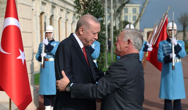 Cumhurbaşkanı Erdoğan Ürdün Kralı 2'nci Abdullah ile bir araya geldi