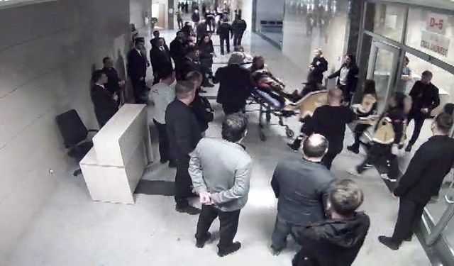 Savcının hakime silahlı saldırısı sonrası yaşananların görüntüleri ortaya çıktı