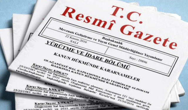 Bazı davaların belirli mahkemelerde görülmesine ilişkin karar Resmi Gazete'de