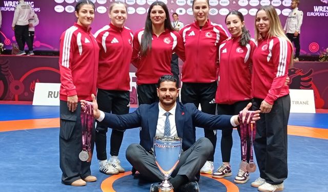 Kadın Güreş Milli Takımı, 122 puanla Avrupa ikincisi oldu