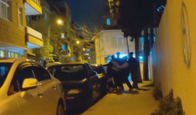 Pendik'te asker eğlencesinde iki grup arasında çıkan kavga kamerada