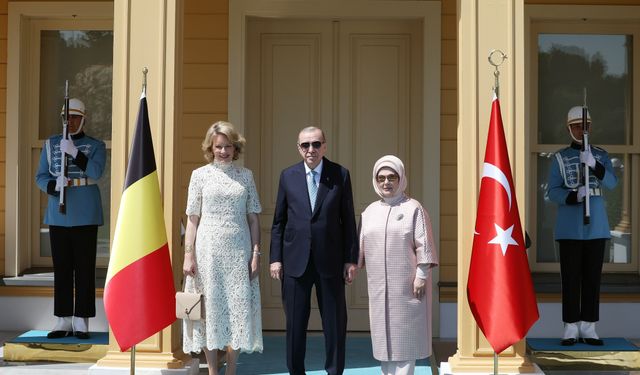 Cumhurbaşkanı Recep Tayyip Erdoğan, Belçika Kraliçesi Mathilde’yi kabul etti