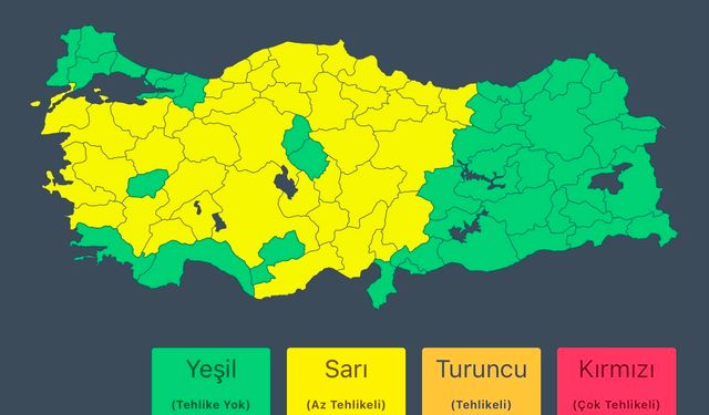 İçişleri Bakanlığı'ndan 'sağanak' uyarısı